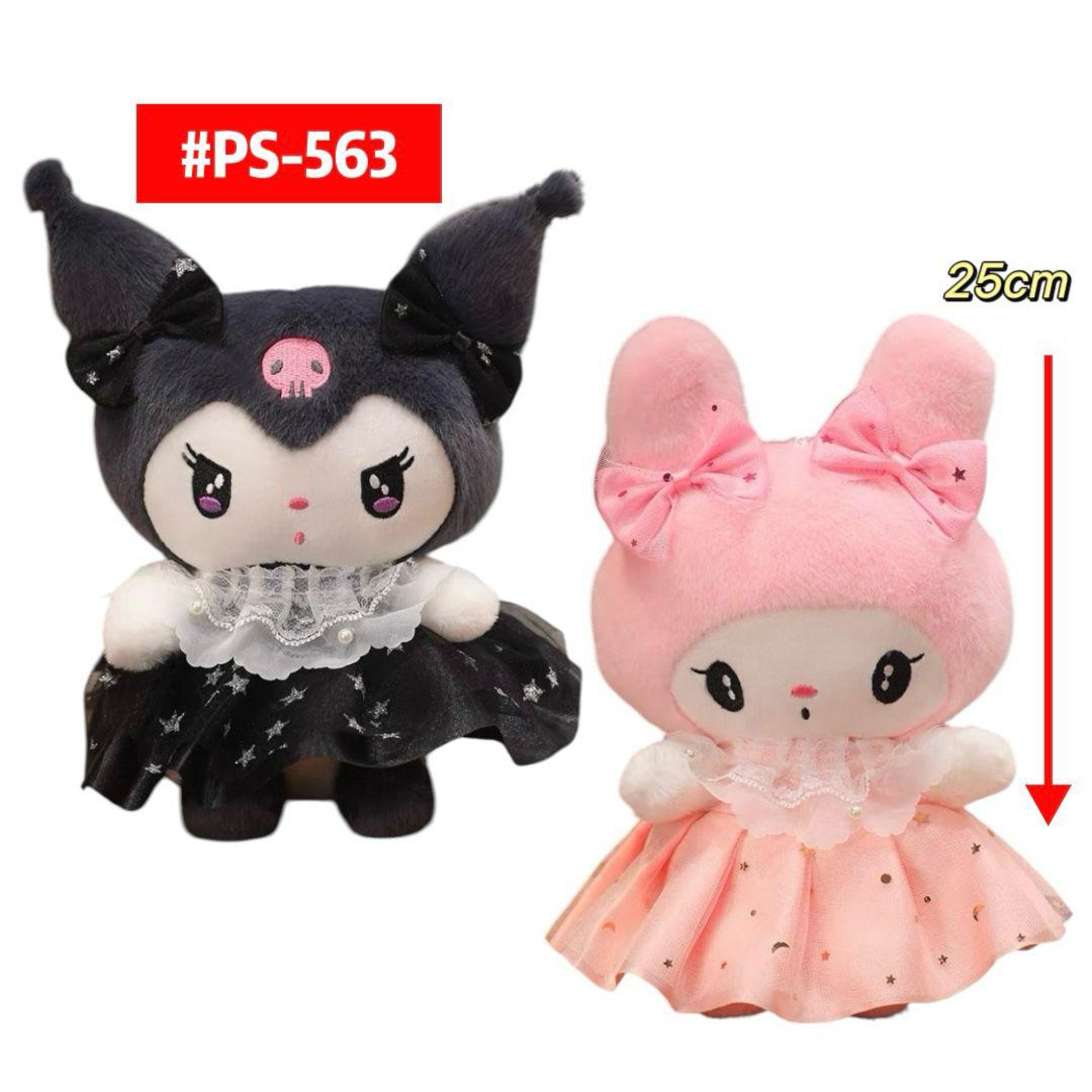 Peluche Kuromi y Melody 25cm PS563 - Image 13