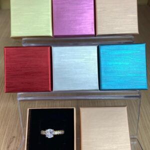 Estuches de Anillo 5×5 Perlados. x12unid.