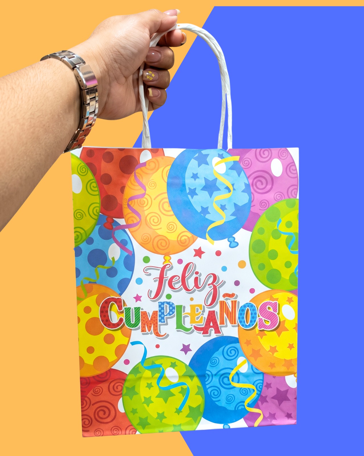 Bolsas de Papel c/asa 27×21 Cumple x12 unid. - Image 5