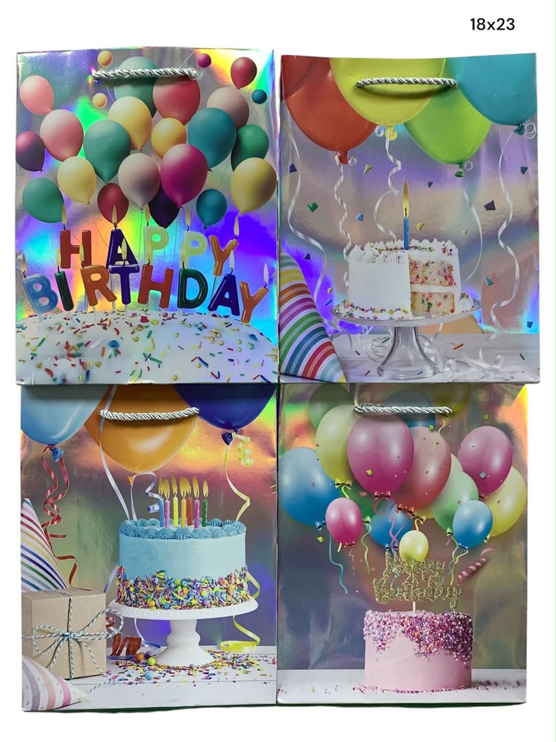 Bolsas Delux M (18x24) HB Plateado x12 unid.