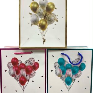 Bolsas Delux M (18x24) Globos x12 unid.