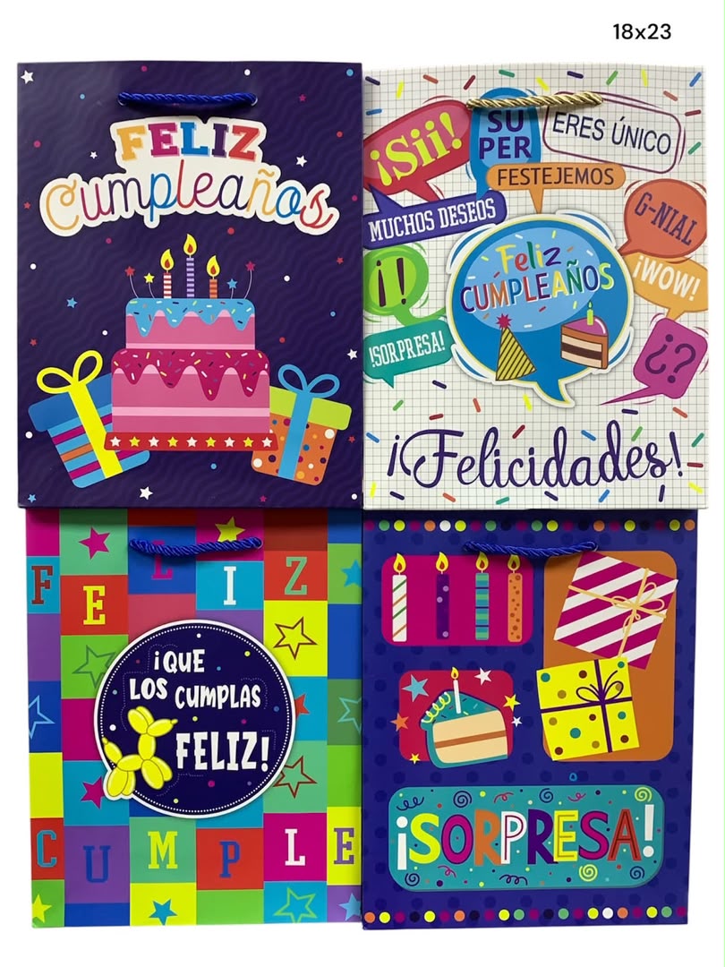Bolsas Delux M (18x24) Azul x12 unid.