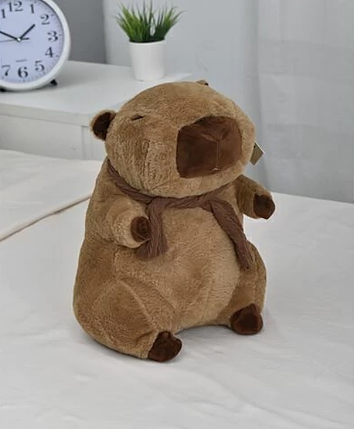 Peluche Capibara Bufanda Con Cobija 40cm PS1046 - Image 4