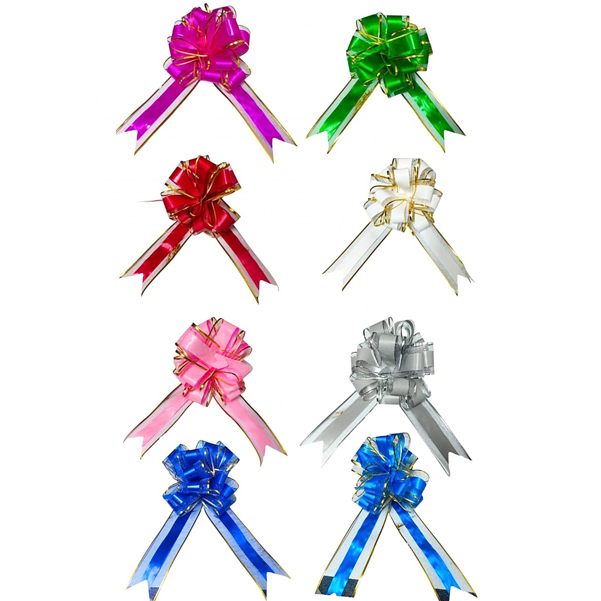 Lazos Fácil Pompon Tul2 5cm x10 unid iguales