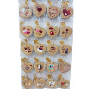 Tarjetas Blister Corazones Karft x160 unid