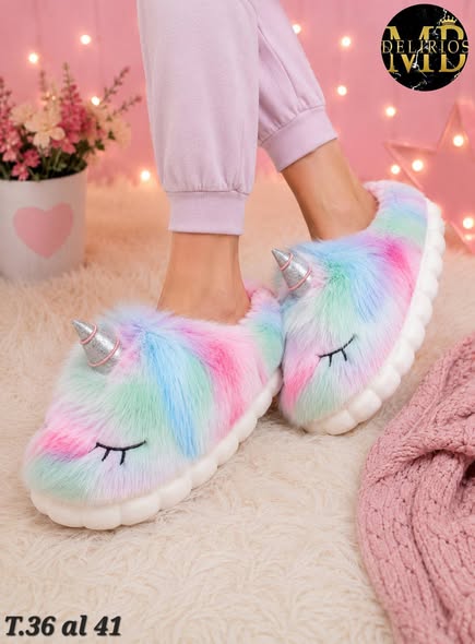 PANTUFLAS 28cm UNICORNIO #44204-1 - Image 2
