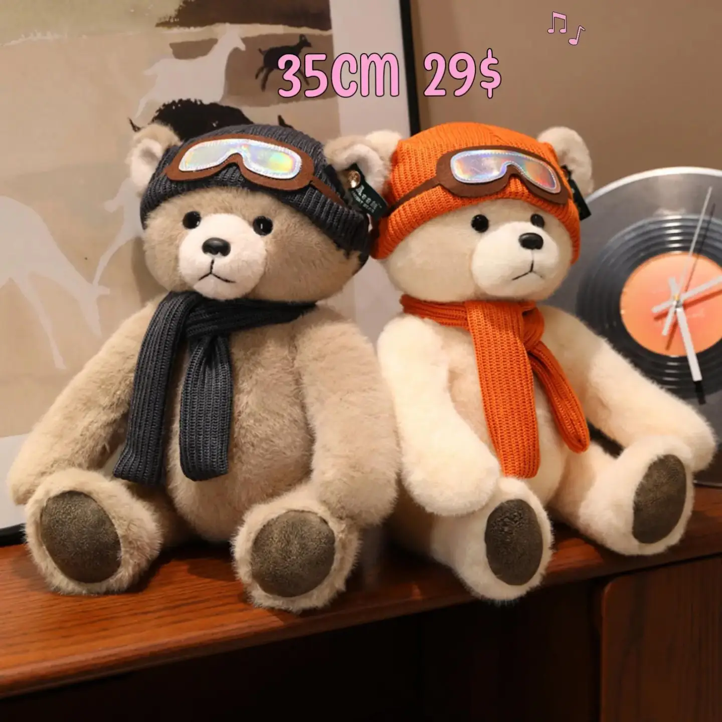 Peluche Oso Esquiador 35cm PS1159 - Image 2