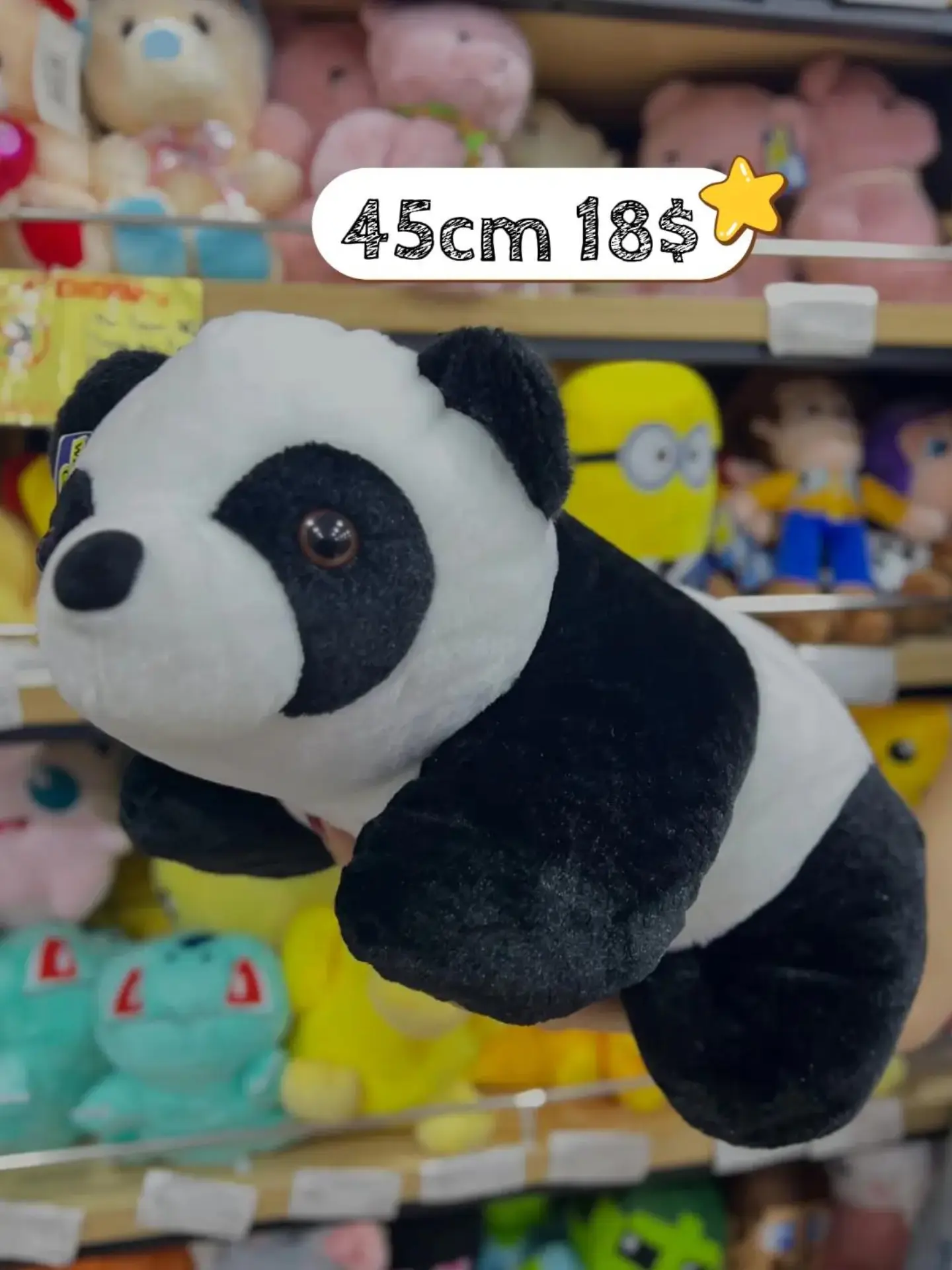 Peluche Panda Acostado 45cm PS624 - Image 3