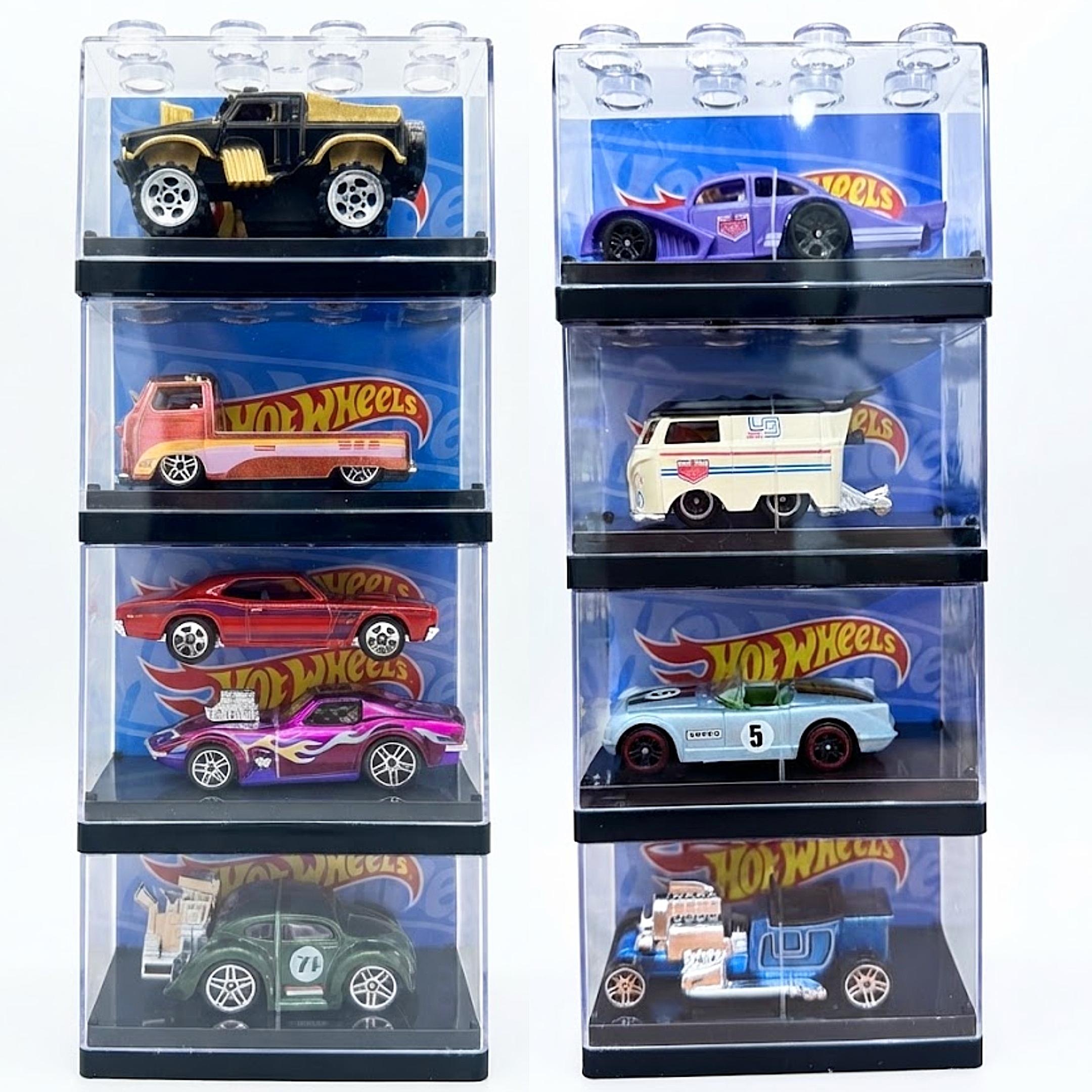 Carritos Hot Weels en Caja de Acetato