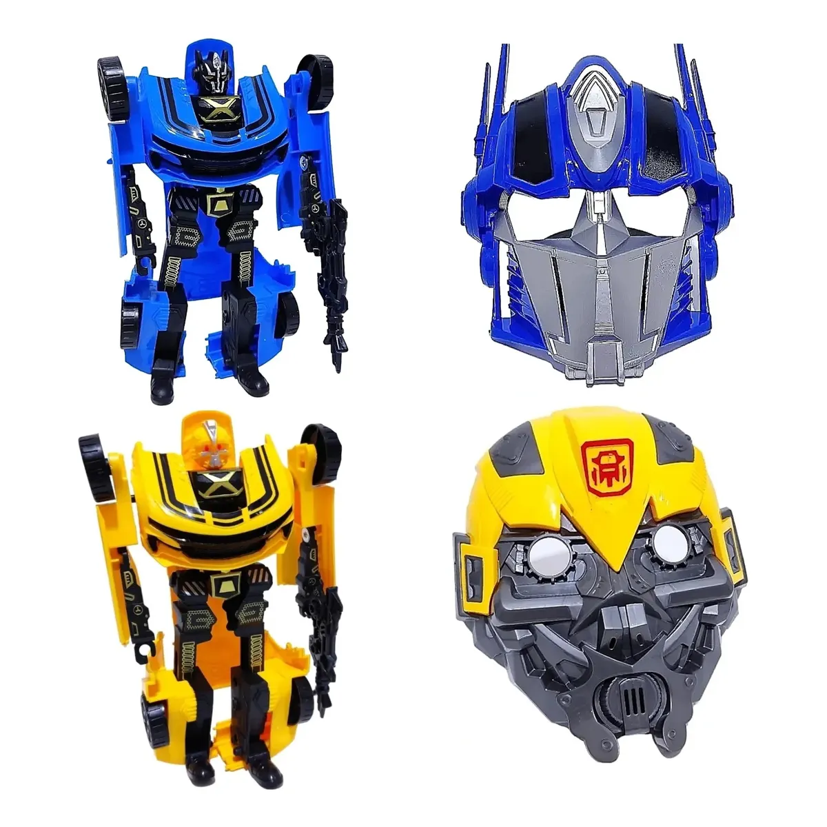Figura Transformer Oprimus Prime Bumblebee + Mascara