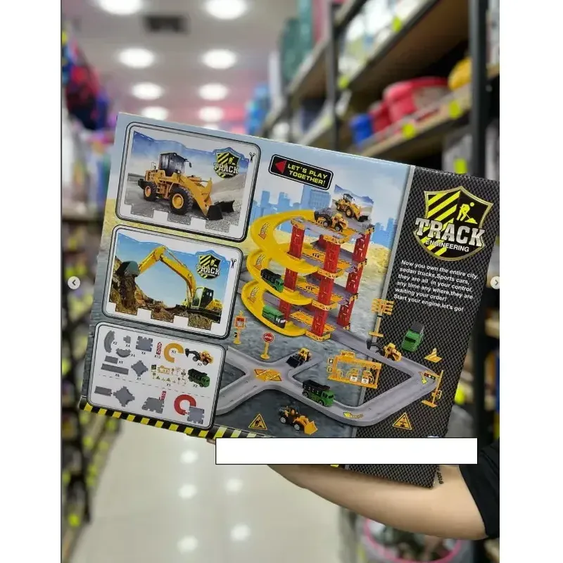 Pista De Carros Construccion Track 47pc Para Niños - Image 2