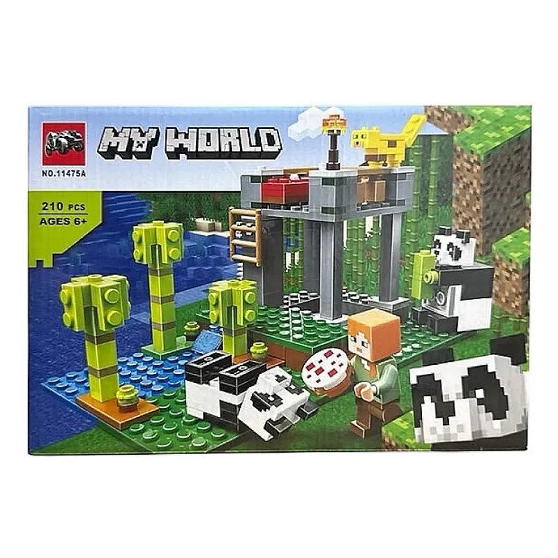Minecraft Armable Panda Nursery 210pc Para Niños - Image 3