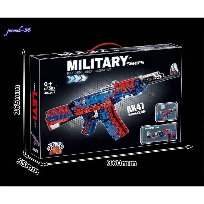 Pistola Armable Ak47 Military 401 Piezas - Image 4