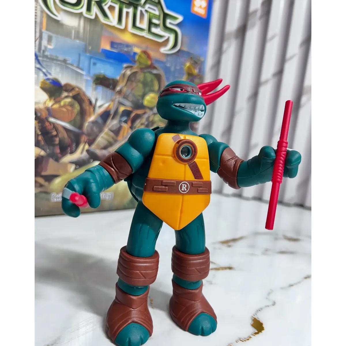 Set De Tortugas Ninja X4 Con Proyector De Luz Para Niños - Image 4