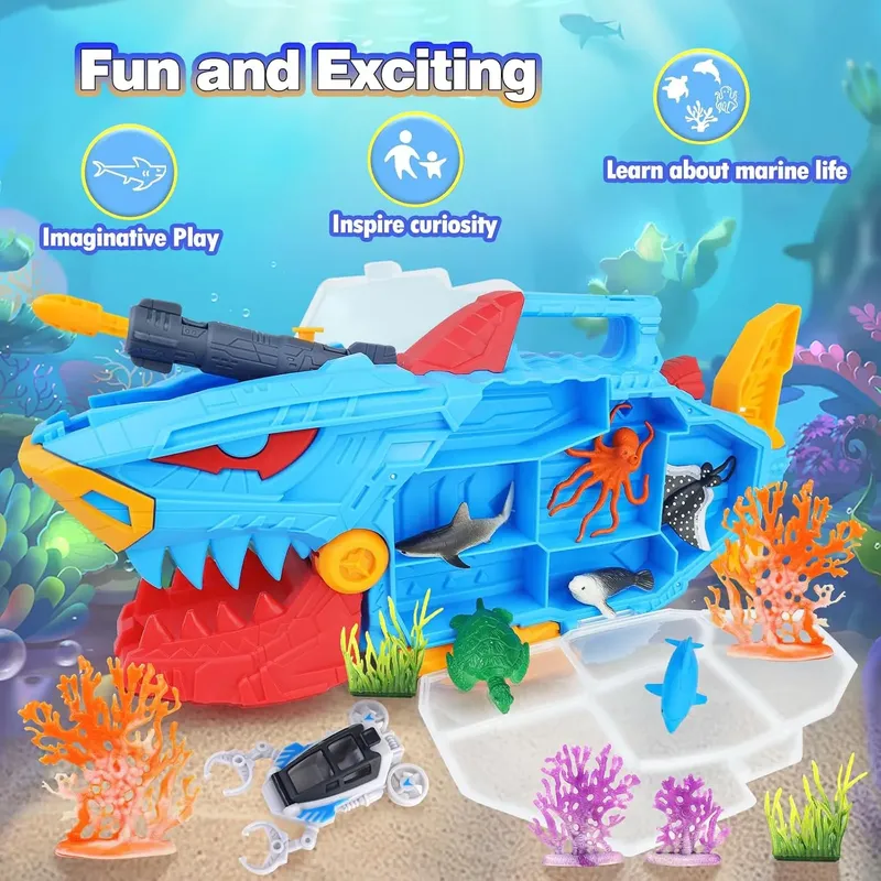 Tiburon Submarino Para Niños + 10pc - Image 8