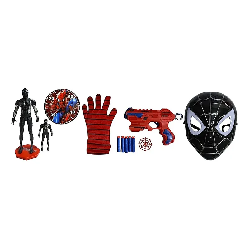 Set Spiderman Y Hulk Con Mascara Con Luces + Pistola, Figura - Image 2