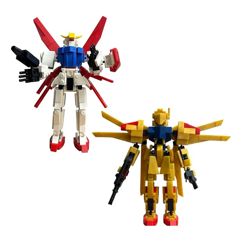 2 Robot Warriors Armable 550pc