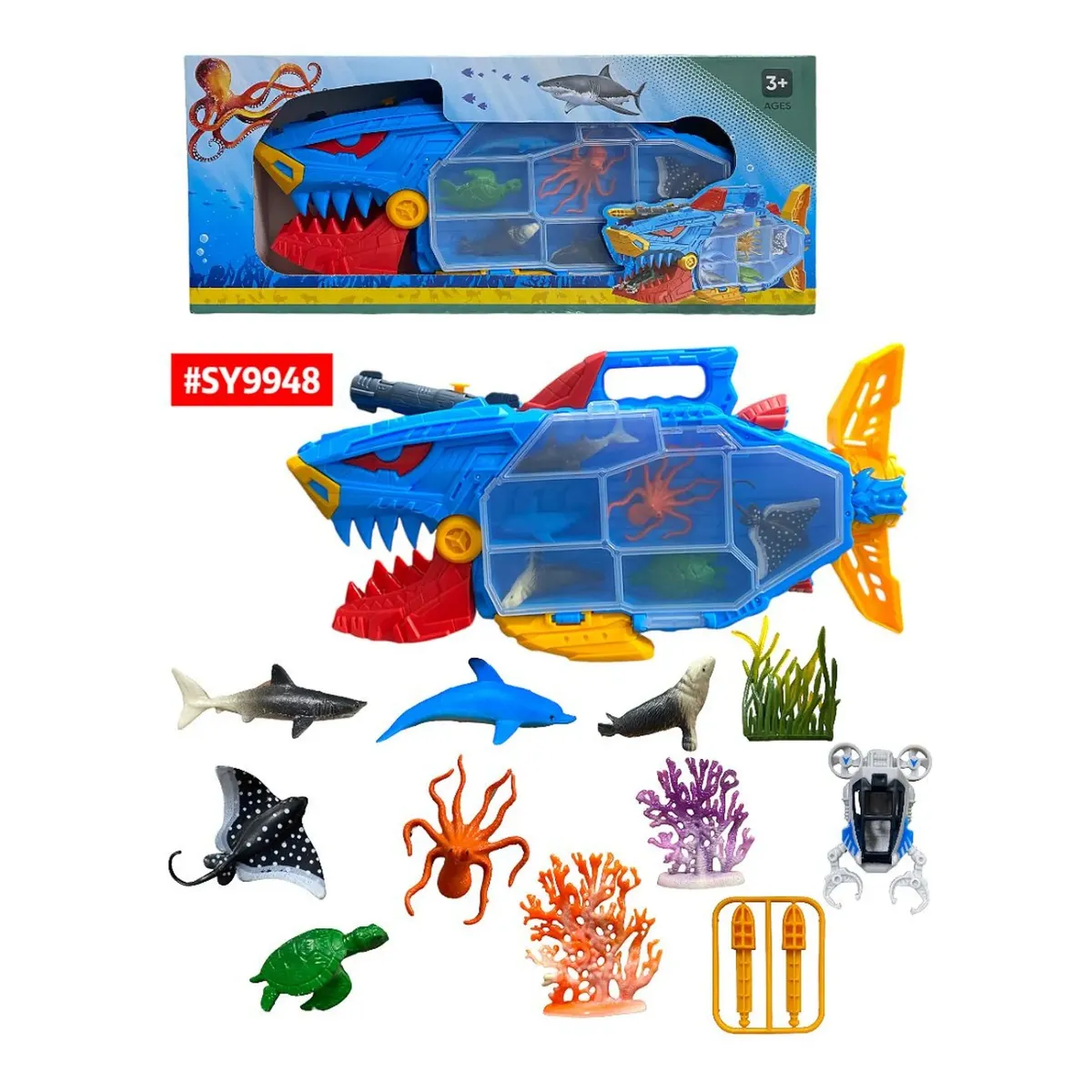Tiburon Submarino Para Niños + 10pc - Image 4