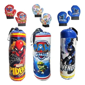 Saco De Boxeo Spiderman, Paw Patrol Y Avengers Para Niños