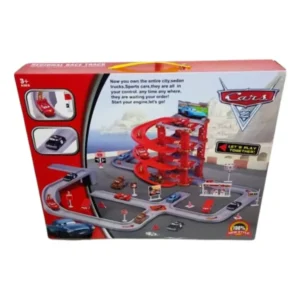 Estacionamiento De Cars + 4 Carritos Juguetes Para Niños