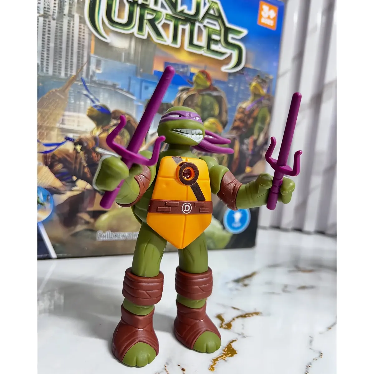 Set De Tortugas Ninja X4 Con Proyector De Luz Para Niños - Image 6