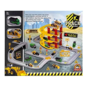 Pista De Carros Construccion Track 47pc Para Niños