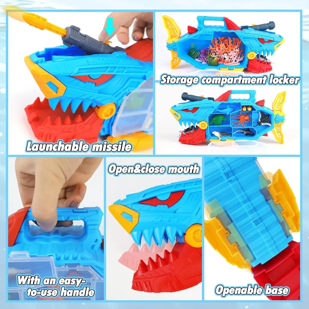 Tiburon Submarino Para Niños + 10pc - Image 5