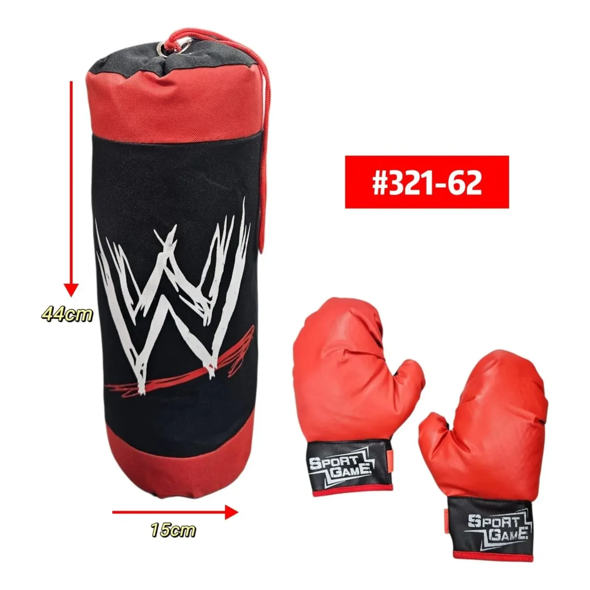 Saco De Boxeo + Guantes Para Boxeo Para Niños - Image 5