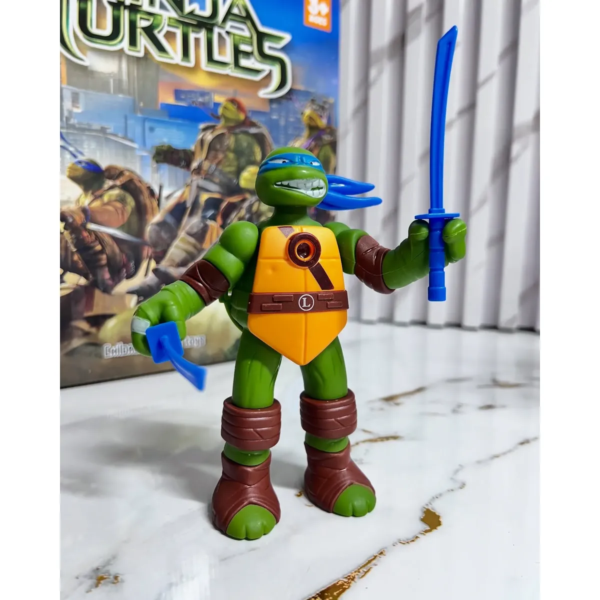 Set De Tortugas Ninja X4 Con Proyector De Luz Para Niños - Image 7