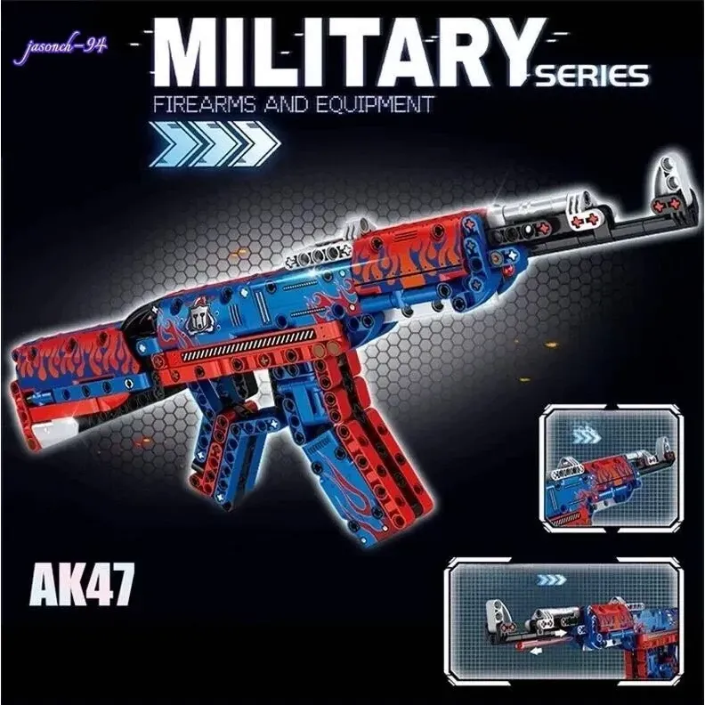 Pistola Armable Ak47 Military 401 Piezas - Image 5