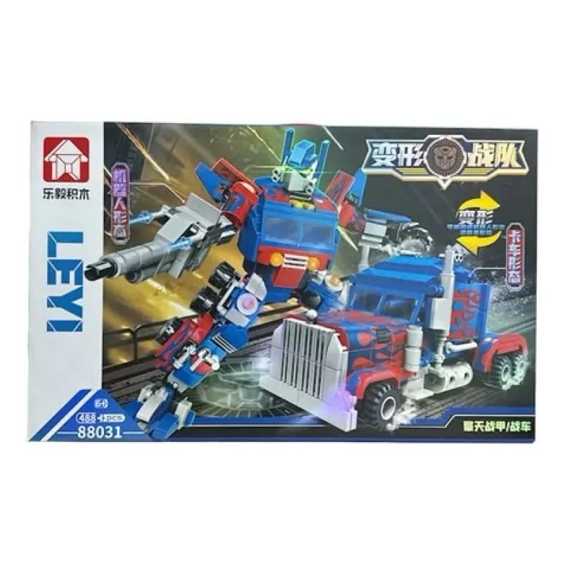 Transformers Armable Amarillo Y Azul 488 Piezas - Image 4
