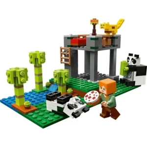 Minecraft Armable Panda Nursery 210pc Para Niños