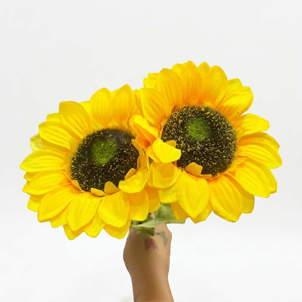 Rosas Artificiales Girasoles x12 unid