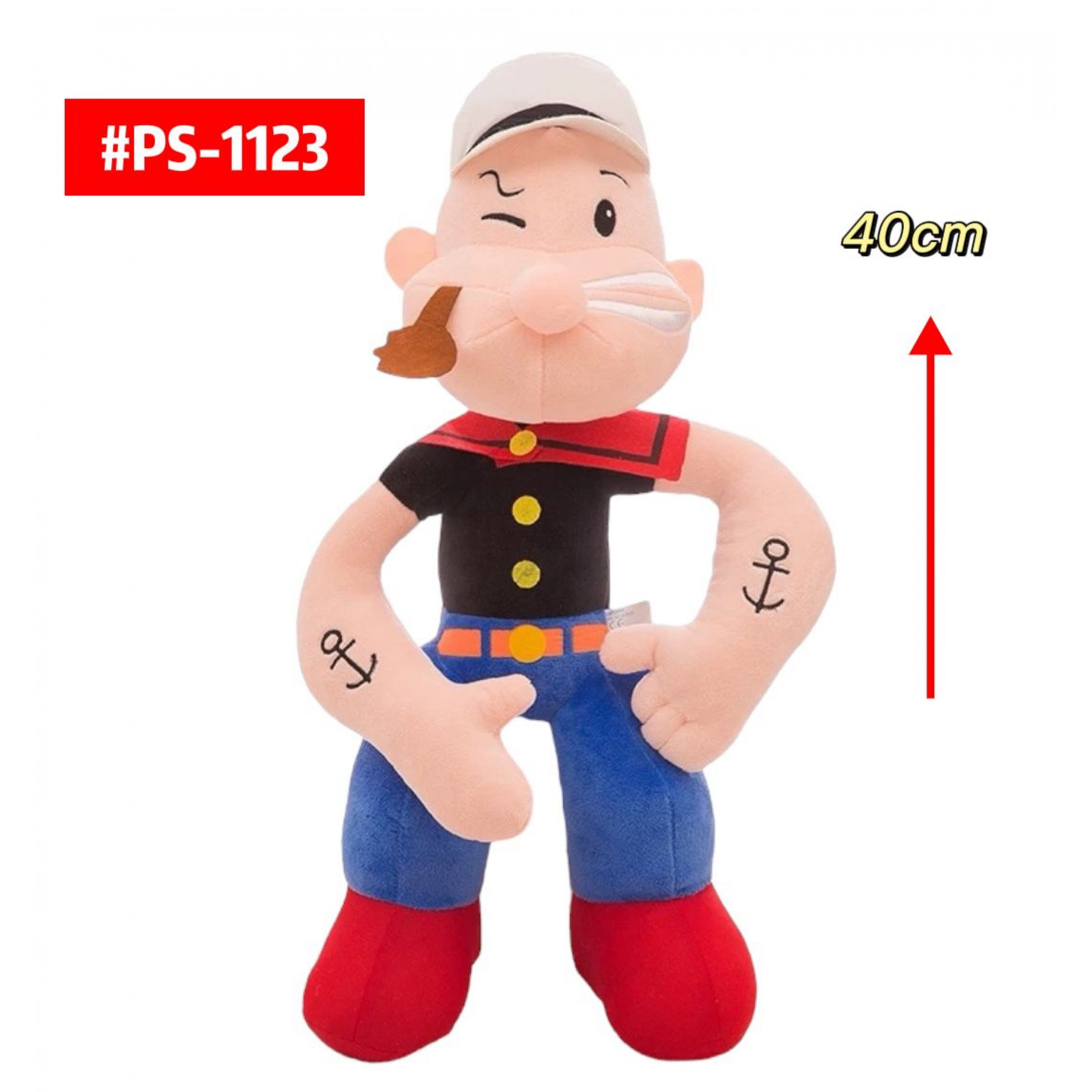 Peluche Popeye 40cm PS1123 - Image 2