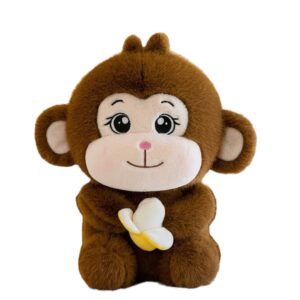 Peluche Monito Con Platano 45cm PS1141