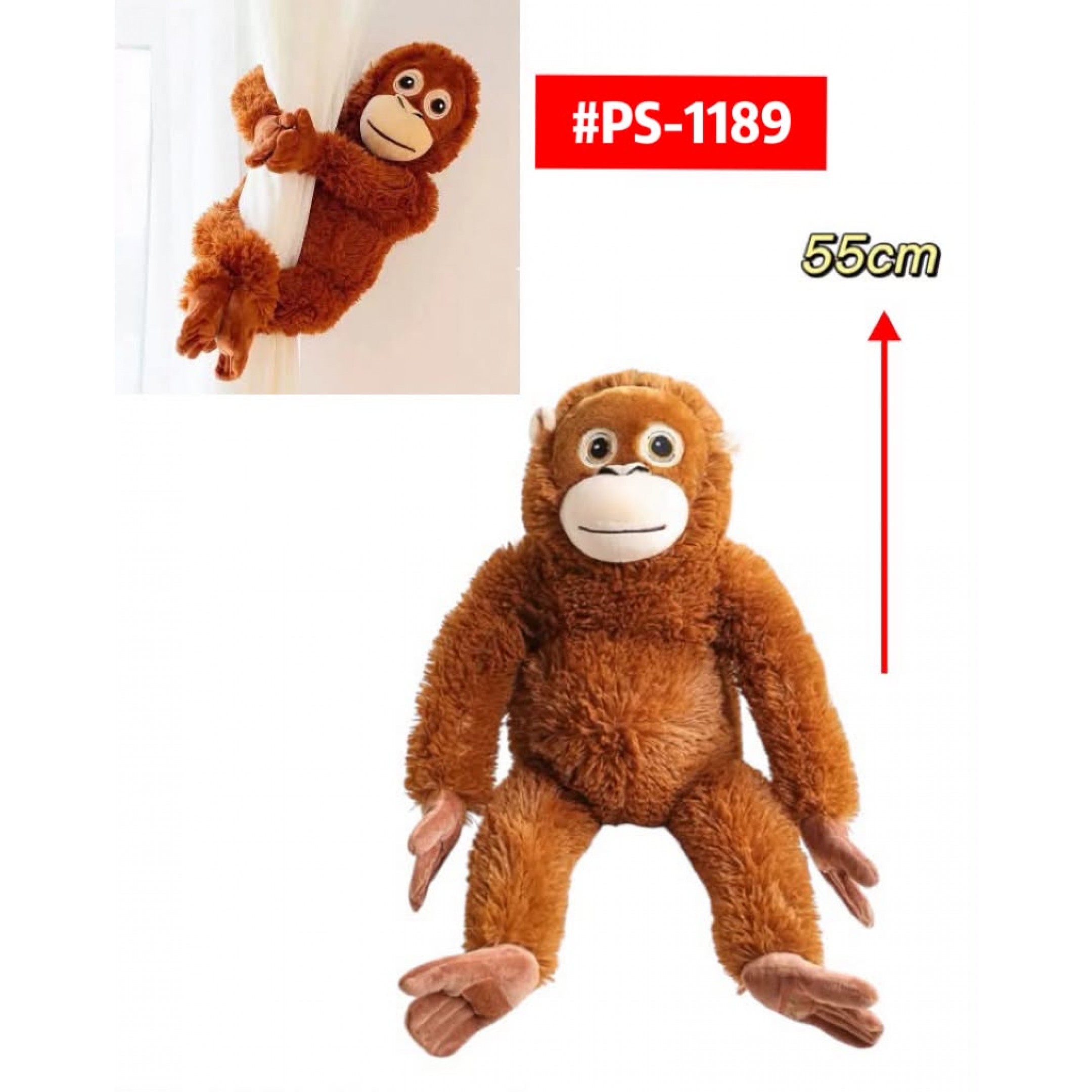 Peluche Mono Punch Pegable 55cm PS1189 - Image 6