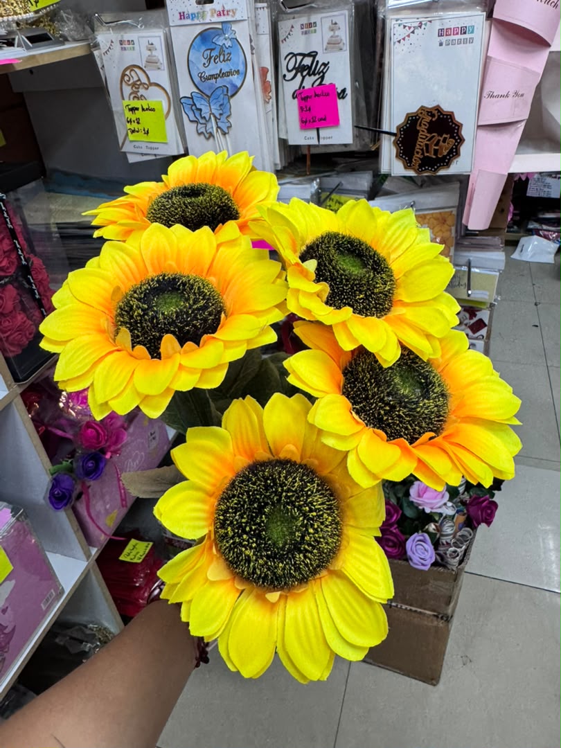 Rosas Artificiales Girasoles x12 unid - Image 2