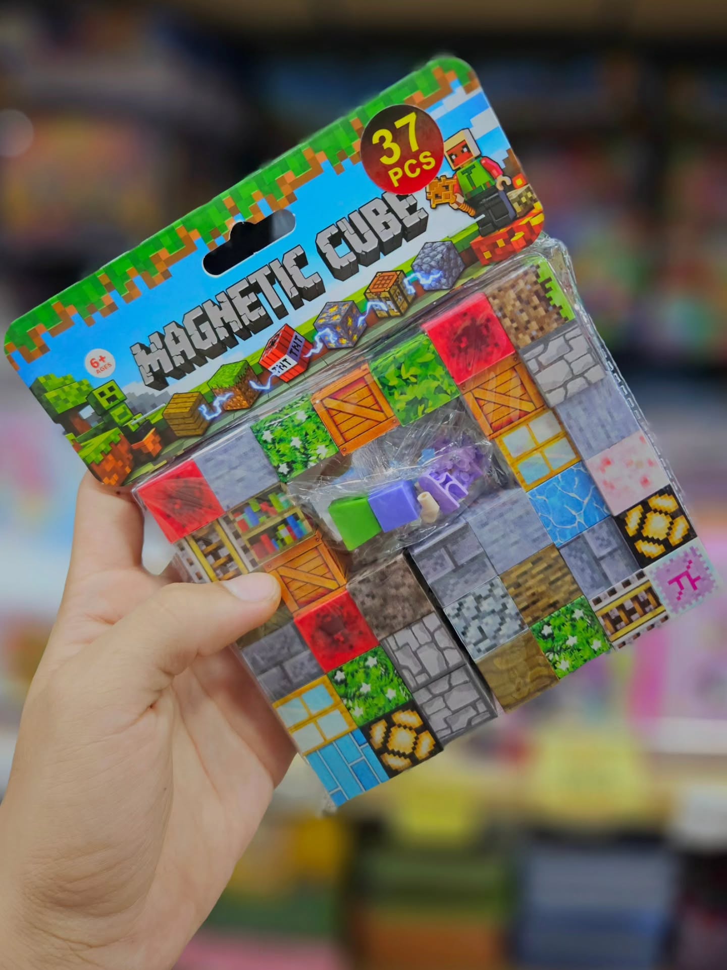 BOLSA CON LEGOS MAGNETICOS MINECRAFT 37pcs #BZ96-36C - Image 3