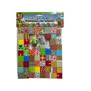 BOLSA CON LEGOS MAGNETICOS MINECRAFT 62pcs #BZ96-60C