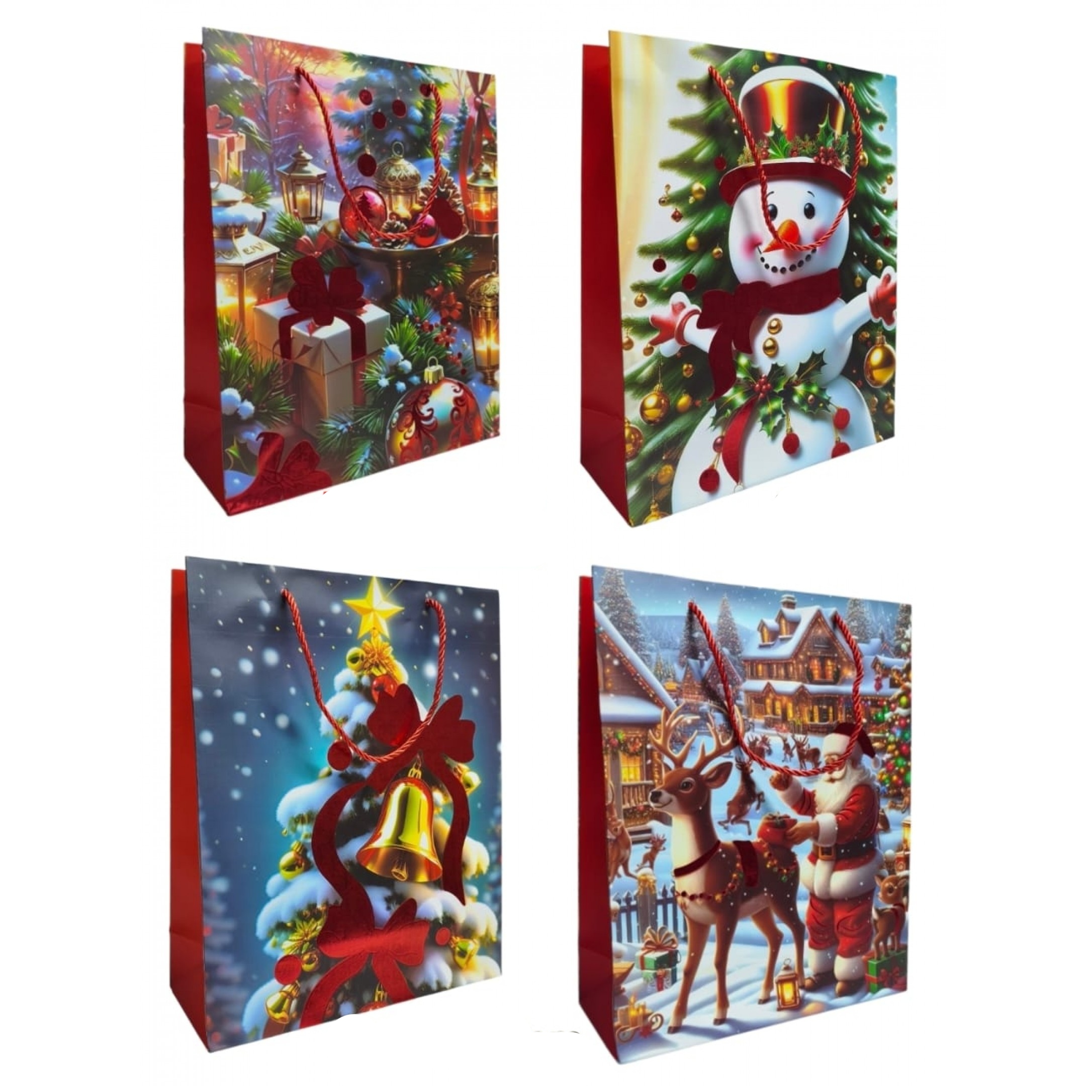 Bolsas de Regalo Lujo 32x26 Navidad