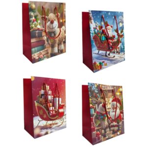 Bolsas Lujo 24×18 Navidad Regalo x12 unid