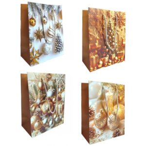 Bolsas Lujo 24×18 Navidad Regalo x12 unid