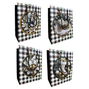 Bolsas Lujo 24×18 Navidad Regalo x12 unid