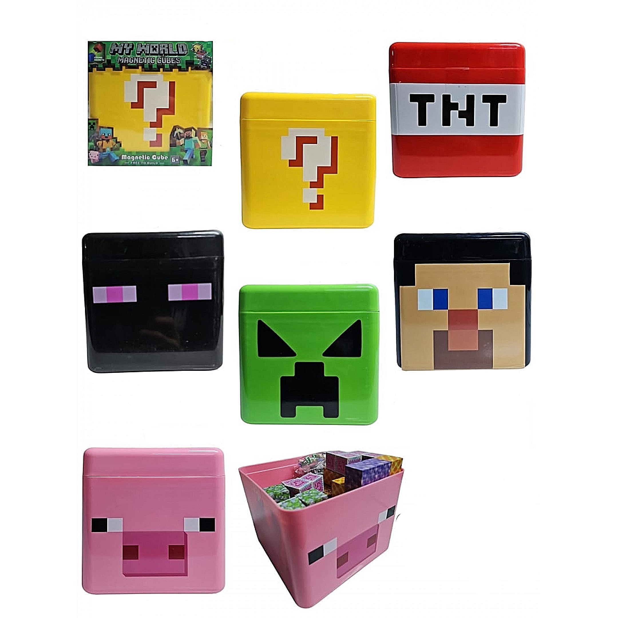 CAJA CON LEGOS MAGNETICOS MINECRAFT 150pcs #BZ96-150CYS