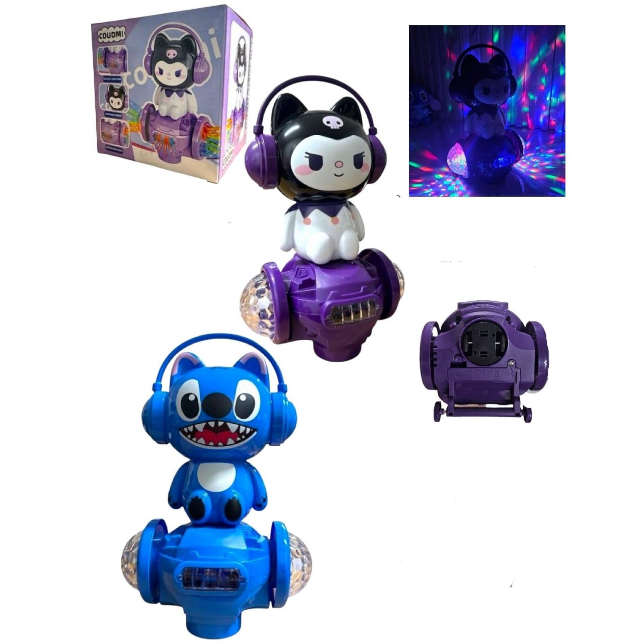 CARRITO CON LUCES Y MUSICA KUROMI STITCH #SH656 P.U