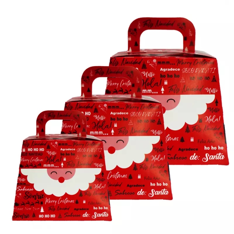 Cajas para Paneton Rojo x100 unid.