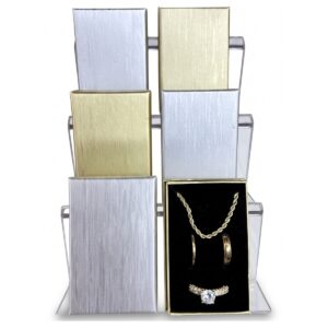 Estuches 5x8 Metal Rayas x12unid.