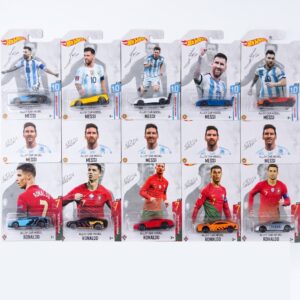Carritos Hot Weels Messi y Ronaldo
