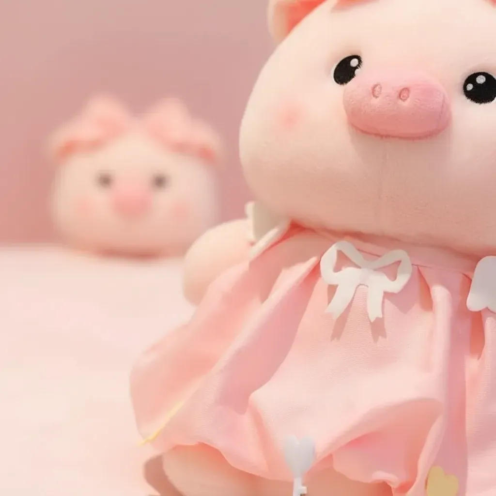 PELUCHE COCHINITO VESTIDO 30cm #PS-1285 - Image 4