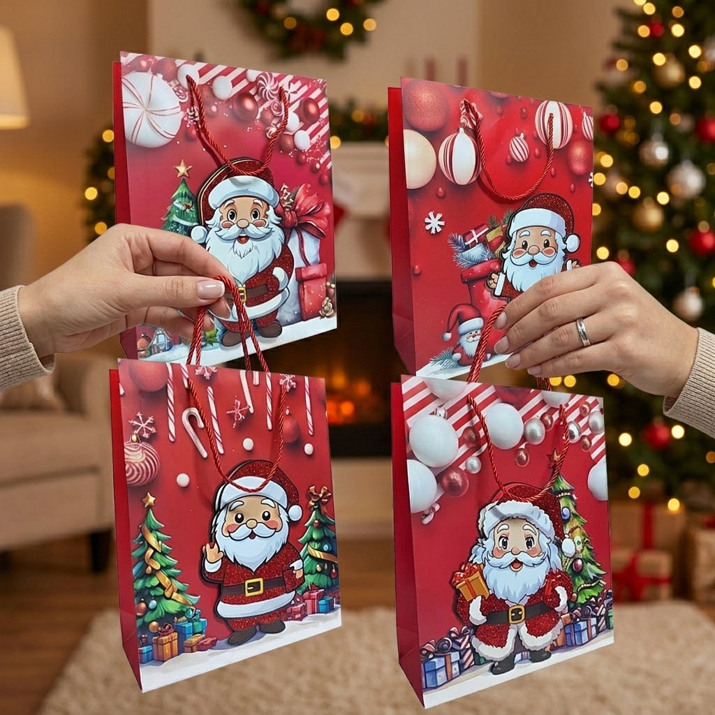 Bolsas de Regalo Lujo 32x26 Navidad - Image 3